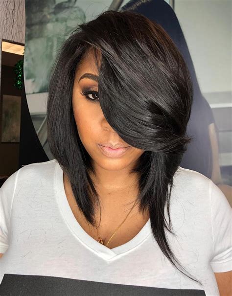 long bob on black hair|long bob cut black haircut.